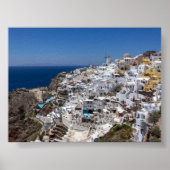 View of Oia Santorini Poster (Vorne)