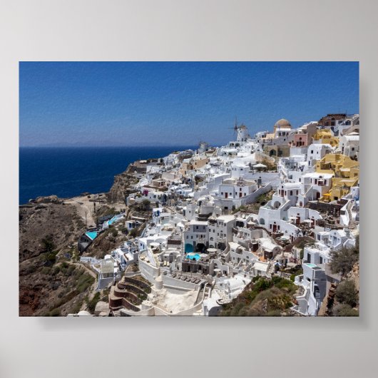 View of Oia Santorini Poster (Vorne)