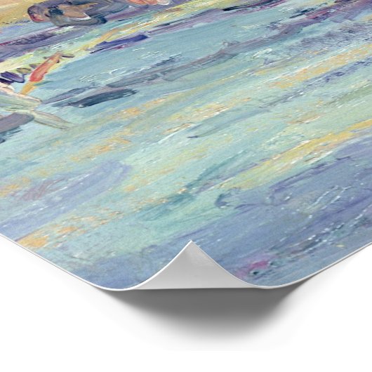 View of Paris (oil on canvas) Poster (Ecke)