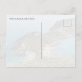 View of Porto Timoni beach, Corfu island Postkarte (Rückseite)