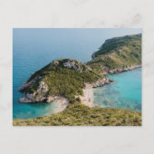 View of Porto Timoni beach, Corfu island Postkarte (Vorderseite)