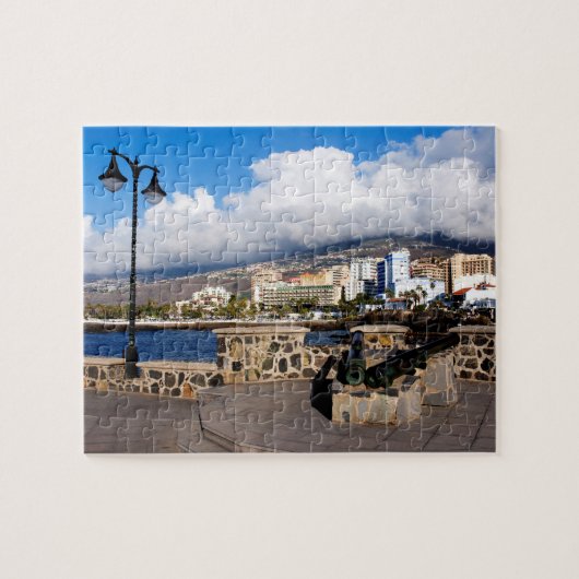 View of Puerto de la Cruz from Plaza de Europa Puzzle (Horizontal)