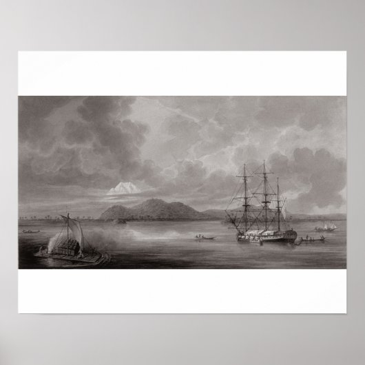 View of Rio de Manila (lithograph) Poster (Vorne)