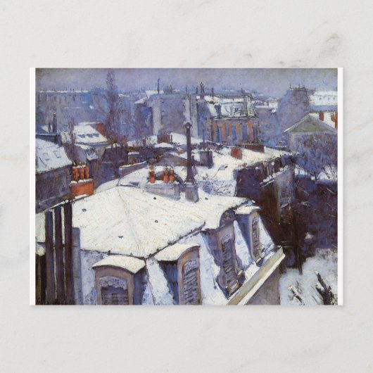 View of Roofs (Snow Effect) or Roofs under Snow Postkarte (Vorderseite)