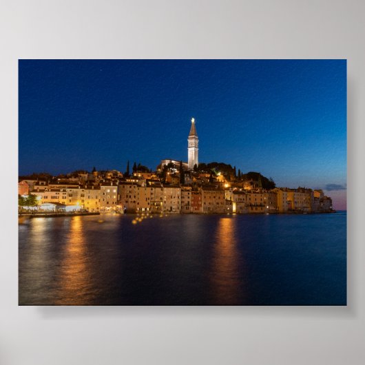 View of Rovinj in the evening Poster (Vorne)