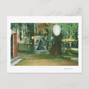 View of Scotts Camp, RedwoodsRussian River, CA Postkarte