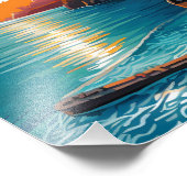 View of the Amalfi coast Italy Fotodruck (Ecke)