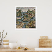 View of the Bosporus entering from the Black Sea, Poster (Küche)