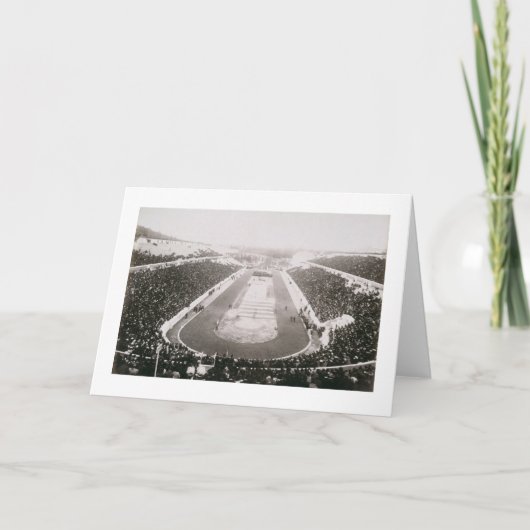 View of the first official Olympic Games in Athens Karte (Vorderseite)