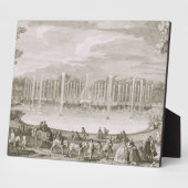 View of the Fountain of Neptun, Versailles Fotoplatte (Seite)