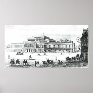 View of the Grand Theatre, Warsaw Poster