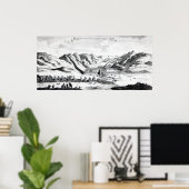 View of the Great Wall on the side Poster (Heimbüro)
