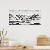 View of the Great Wall on the side Poster (Küche)