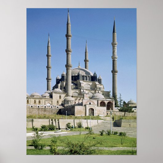 View of the mosque, Ottoman, built c.1569-75 Poster (Vorne)