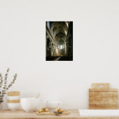 View of the nave towards the choir, built poster (Küche)