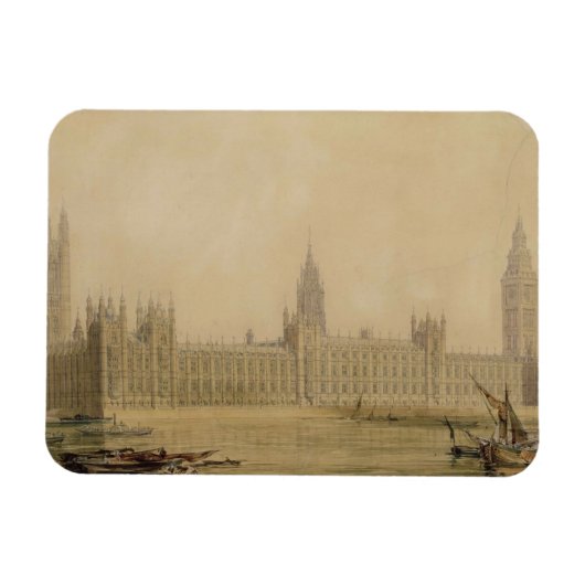 View of the new Houses of Parliament, Magnet (Horizontal)