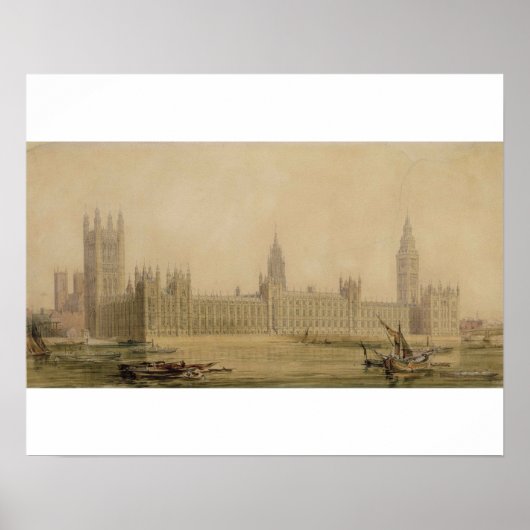 View of the new Houses of Parliament, Poster (Vorne)