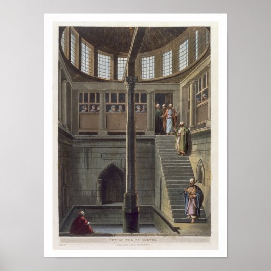View of the Nilometer, plate 2 from 'Views of Egyp Poster (Vorne)