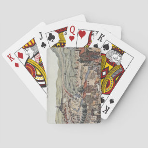 View of the north of Vienna with the Schlos Hernal Spielkarten