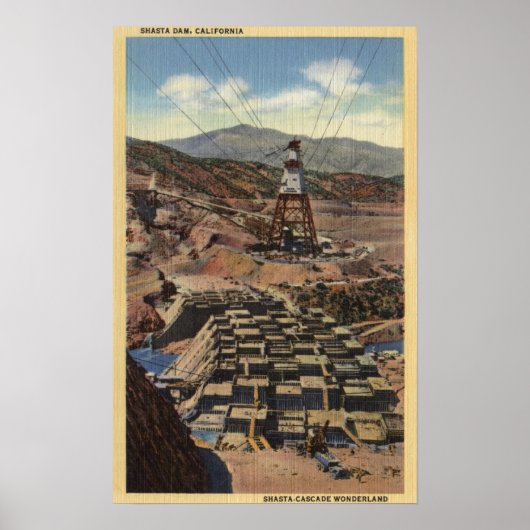 View of the Shasta Dam Poster (Vorne)