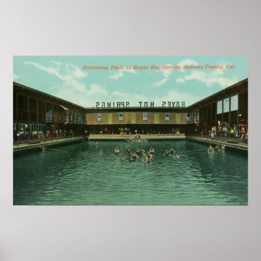 View of the Swimming Tank Poster (Vorne)