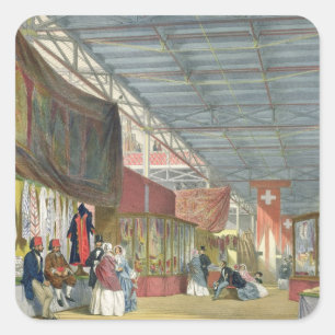 View of the Tunesian stand, at the Great Exhibitio Quadratischer Aufkleber