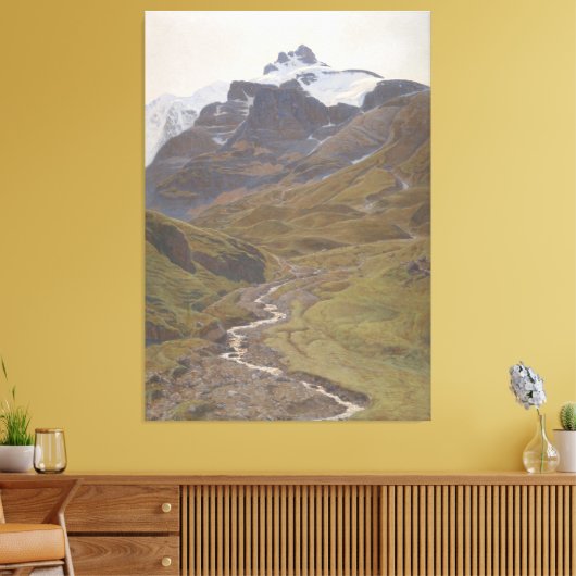 View of the Wilde Frau Leinwanddruck (Insitu (Wohnzimmer))