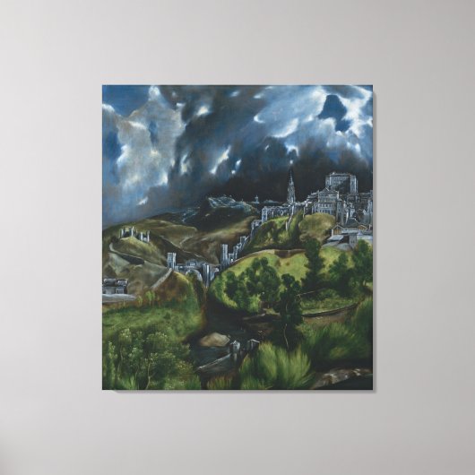 View of Toledo by El Greco Leinwanddruck (Vorderseite)