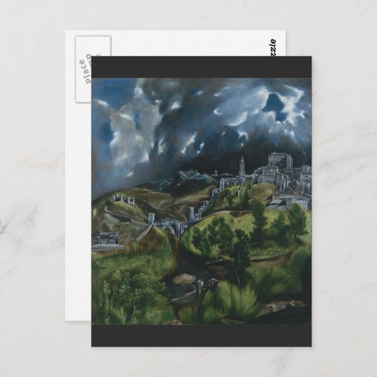 View of Toledo by El Greco Postkarte (Vorne/Hinten)
