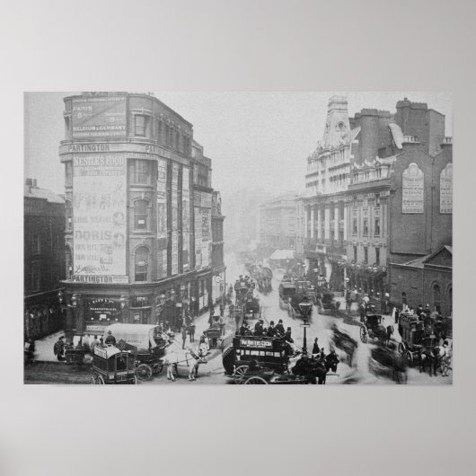 View of Tottenham Court Road, c.1885 Poster (Vorne)