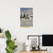 View of Town in Winter Poster (Heimbüro)