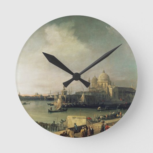 View of Venice Runde Wanduhr (Vorderseite)