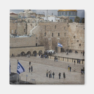 View of Western Wall Plaza, late afternoon Magnet