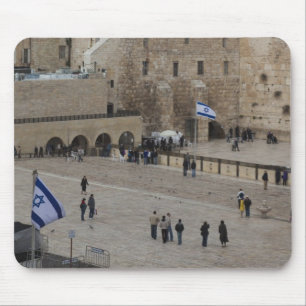 View of Western Wall Plaza, late afternoon Mousepad