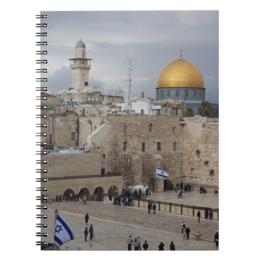 View of Western Wall Plaza, late afternoon Notizblock (Vorderseite)