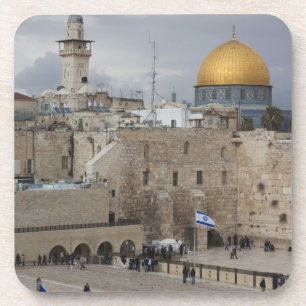 View of Western Wall Plaza, late afternoon Untersetzer