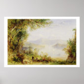 View on the Hudson River, c.1840-45 (oil on panel) Poster (Vorne)