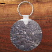 View over pebbles to silouetted West Pier Schlüsselanhänger (Vorderseite)