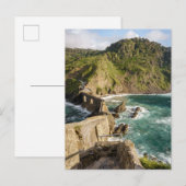 View the stunning stairs of Gaztelugatxe, Spain Postkarte (Vorne/Hinten)