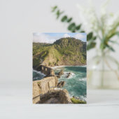 View the stunning stairs of Gaztelugatxe, Spain Postkarte (Stehend Vorderseite)