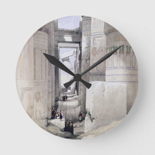 View through the Hall of Columns, Karnak, from "Eg Runde Wanduhr (Vorderseite)