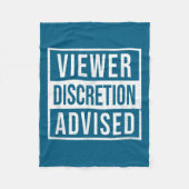 Viewer Discretion Advised  Fleecedecke (Vorderseite)