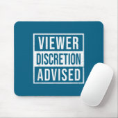Viewer Discretion Advised Mousepad (Mit Mouse)