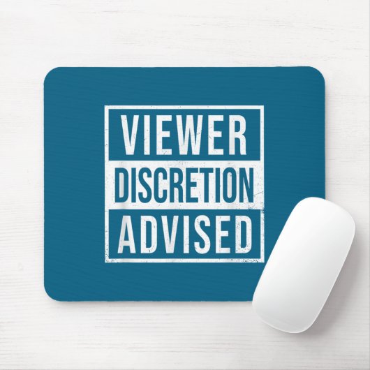 Viewer Discretion Advised  Mousepad (Mit Mouse)