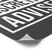 Viewer Discretion Advised  Poster (Ecke)