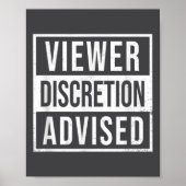 Viewer Discretion Advised  Poster (Vorne)