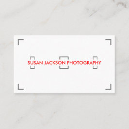 Viewfinder-Fotografie-Visitenkarte Visitenkarte