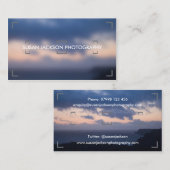 Viewfinder-Fotografie-Visitenkarte Visitenkarte (Vorne/Hinten)