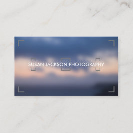 Viewfinder-Fotografie-Visitenkarte Visitenkarte