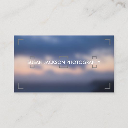 Viewfinder-Fotografie-Visitenkarte Visitenkarte (Vorderseite)